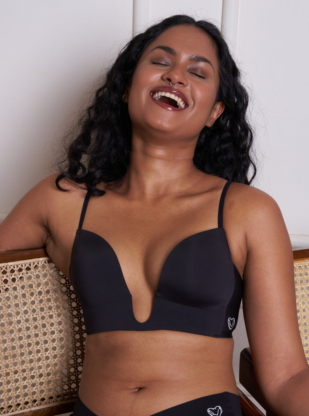 Plunge Neck Bra